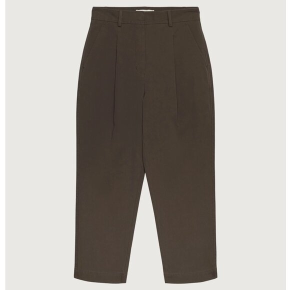 NWT | OAK + FORT High-Rise Tapered Pant (Turkish Coffee) - Picture 1 of 4